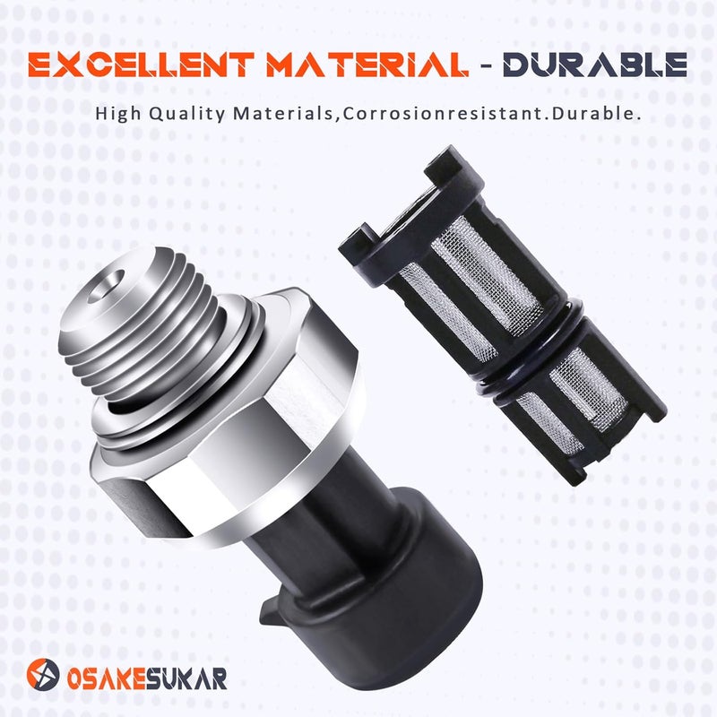 Osakesukar Engine Oil Pressure Sensor Compatible with 2003-2008 Chevy Silverado 1500 2500 3500,Suburban,Yukon,Avalanche,Impala,Tahoe,GMC,Express,Corvette, Sierra,Cadillac,CTS#12677836 12616646 - Image 2